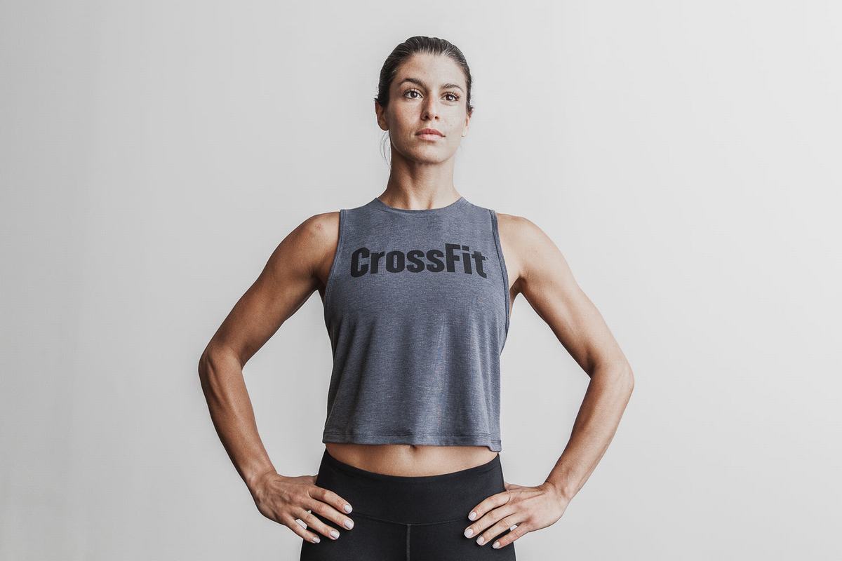 Nobull Crossfit® Muscle Women's Tank Tops Deep Grey | Australia (QI3259)